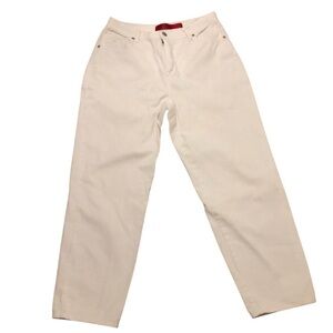 Gloria Vanderbilt Jeans White Denim Mom Jean Straight Leg